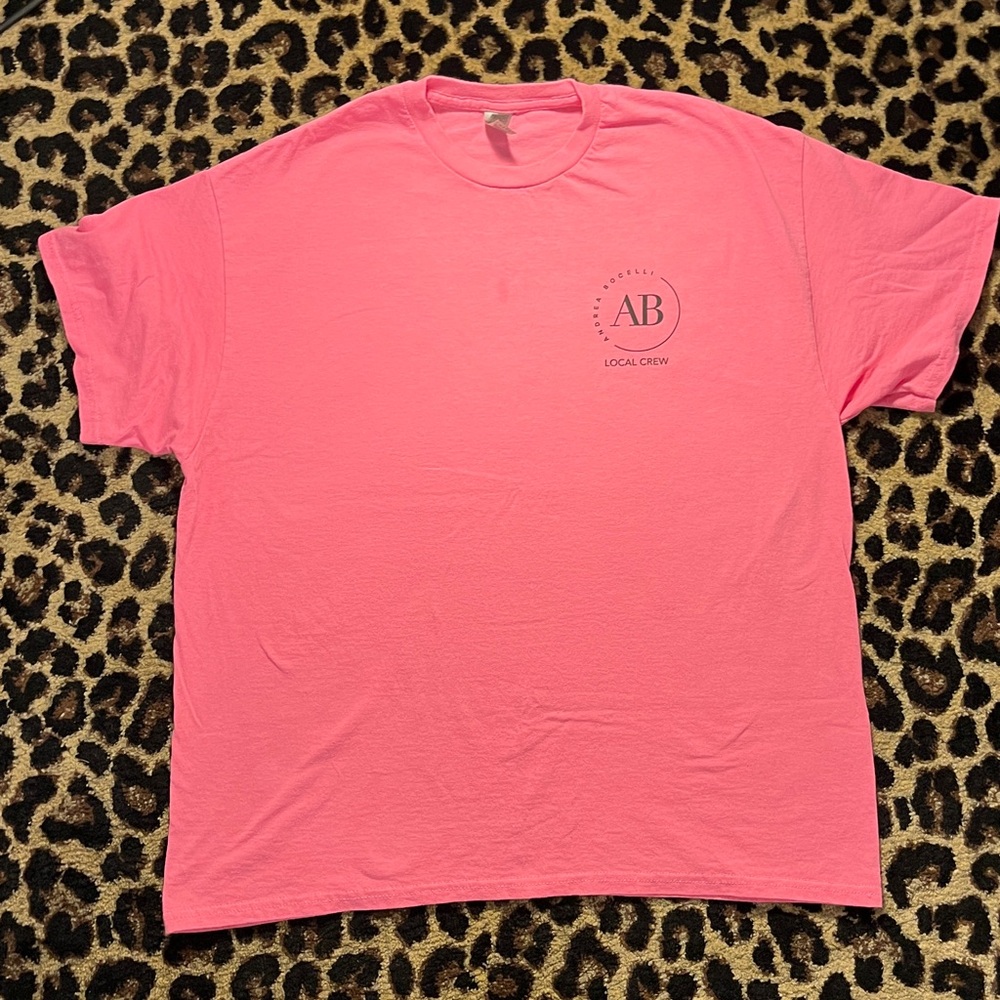 Andrea Bocelli 2022 Tour Backstage Crew T-Shirt